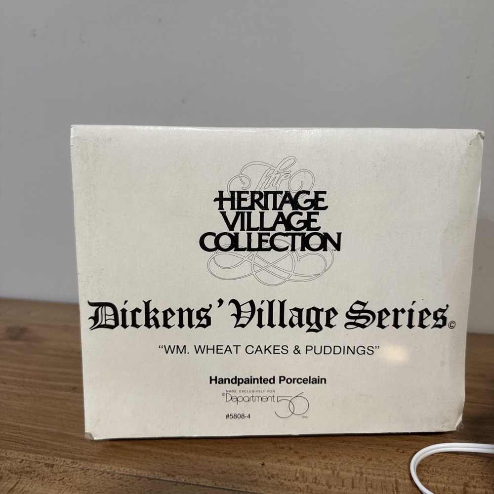 Dept 56 Dickens Village Series Wm. Wheat Cakes & Puddings 5808-4 Heritage 1993 - Picture 6 of 6